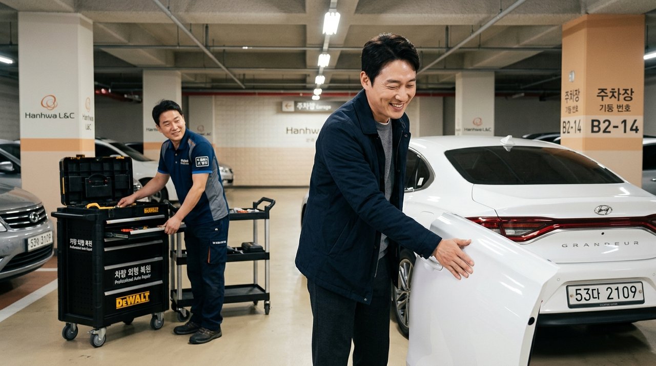 문콕 수리 후 현장 검수 및 고객 만족